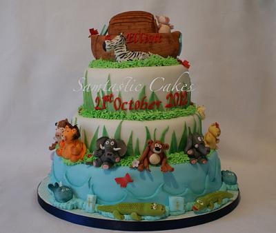 Noah's Ark Christening Cake - Cake by Sam Herbert