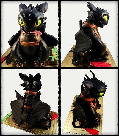 How To Train Your Dragon - Toothless - Cake by kasiaaaaa