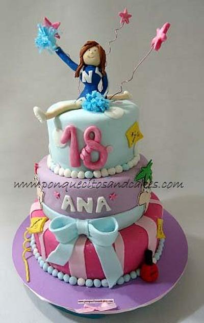 Cheerleader cake - Cake by Marielly Parra