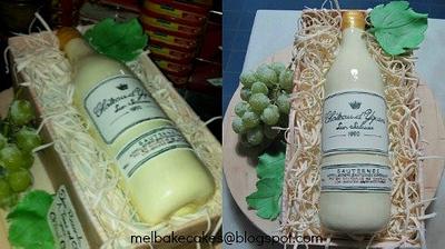 Wine in a crate, Chocolate cake - Cake by TheLittleCavity
