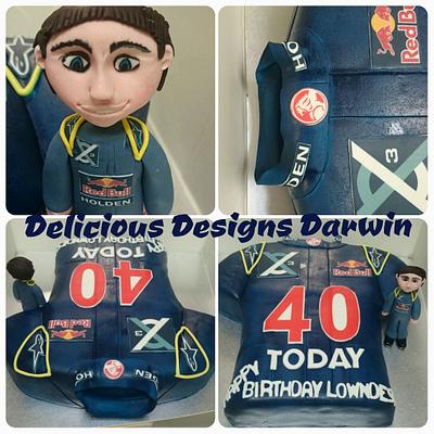 Racing Suit Cake  - Cake by Delicious Designs Darwin