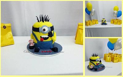 Minion Cake - Cake by Once Upon a Cake by Dorianne