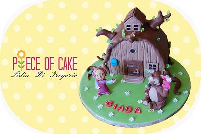 Masha  and Bear cake - Cake by Piece of cake by Lidia Di Gregorio (Italian cakes)