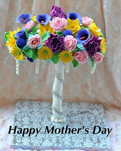 Mother's Day flower tree - Cake by Divya iyer