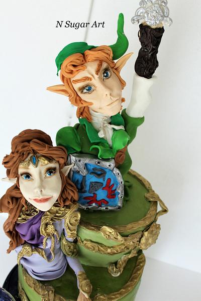 The Legend of Zelda ,Arcade Game Collaboration - Cake by N SUGAR ART