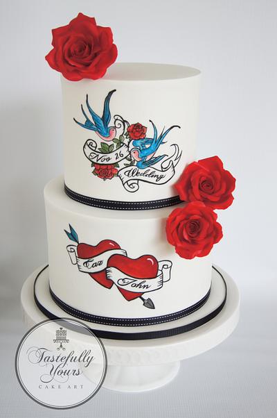 Rockabilly Wedding - Cake by Marianne: Tastefully Yours Cake Art 
