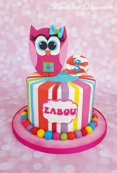 Owl Cake - Cake by Madame Douceurs