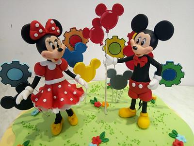 Minnie and Mickey - Cake by Gabriela Doroghy