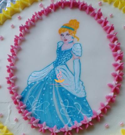 Hand painted Cinderella  - Cake by Sheeba 