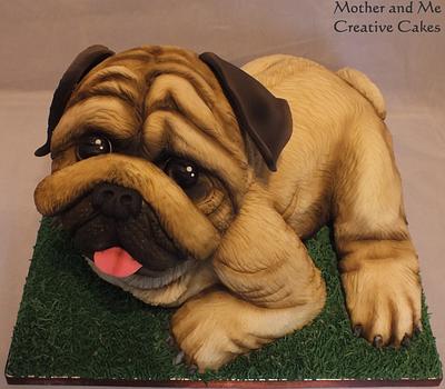 Pug Dog - Cake by Mother and Me Creative Cakes