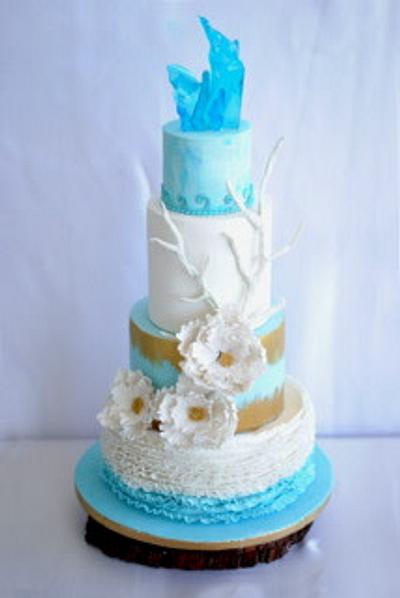 Beach wedding cake - Cake by Archana