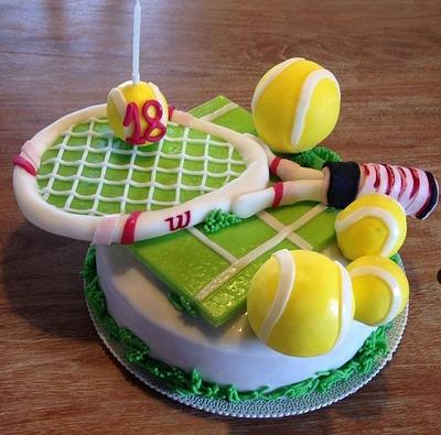 2 tennis cakes  - Cake by CupClod Cake Design