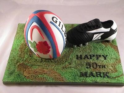 Rugby Ball - Cake by Kazmick