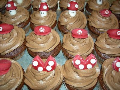 Super Mario Chocolate Cupcakes - Cake by Deanna Dunn