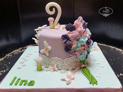 Flowers and Butterflies - Cake by Fées Maison (AHMADI)