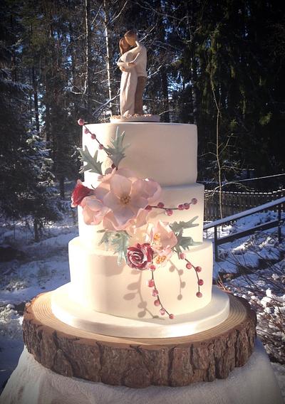Winter wedding cake - Cake by TheArtofCakes
