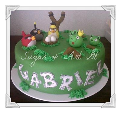 Angry Birds - Cake by Paulina