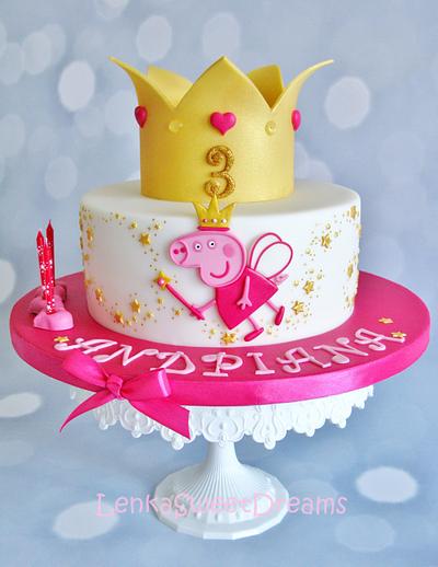 Princess Peppa pig cake. - Cake by LenkaSweetDreams