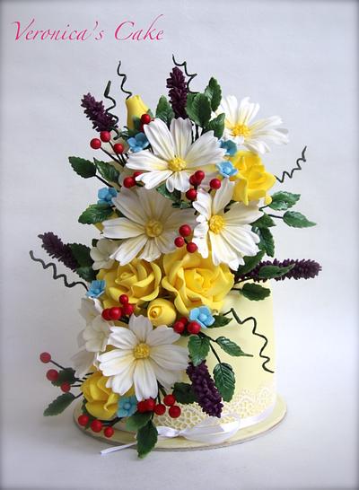 Spring flower cake - Cake by Veronica22