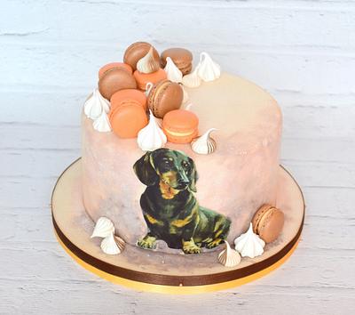 Dog& macarons - Cake by vargasz