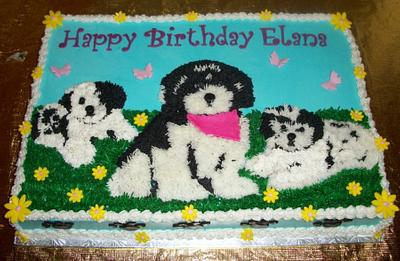 Puppy Sheet Cake - Cake by Tracy's Custom Cakery LLC