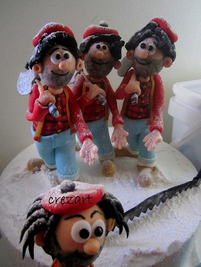 " He's a lumberjack and he's o.k.!!!! "     the 'Sweetles' - Cake by john 