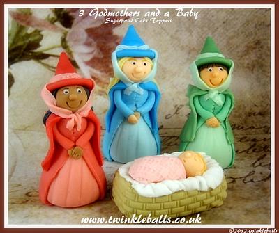 3 Godmothers and a Baby - Cake by Jennifer Woracker
