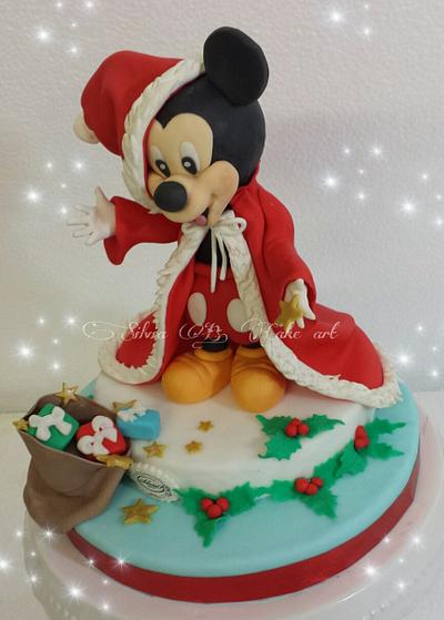 Mickey Mouse... in Christmas time - Cake by silvia B.cake art