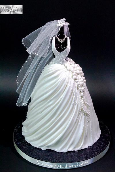 Wedding Dress Cake - Cake by MLADMAN