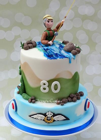 Fly-fishing cake for Bob - Cake by The Rosehip Bakery