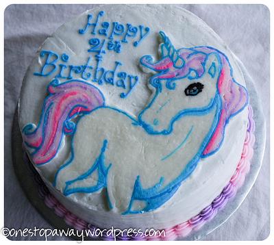 Unicorn birthday cake - Cake by Jen