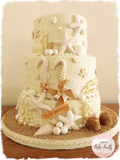 Beach Wedding Cake - Cake by Sadie Smith