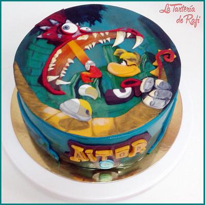 Hand-painted "Rayman legends" cake - Cake by Rafaela Carrasco (La Tartería de Rafi)