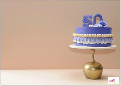 Ruffles and Pearls - Cake by SweetP Cakes and Cookies