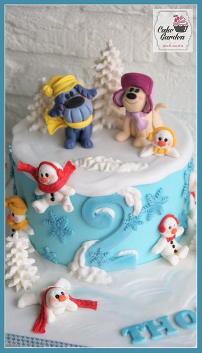 Snowfun with Woezel and Pip - Cake by Cake Garden 