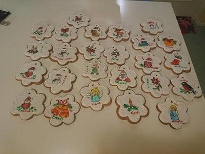 Hand painted Christmas cookies - Cake by helencakes