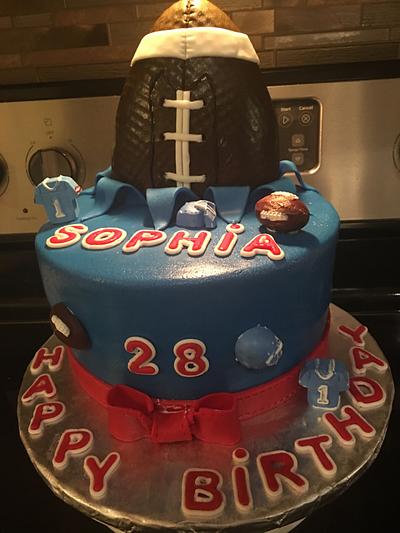 NY Giants Birthday Cake - Cake by ChubbyAbi