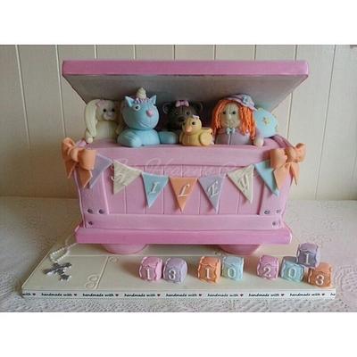 Baby Pink Toy Box  - Cake by Bobbie-Anne Wright (For Heaven's Cake)