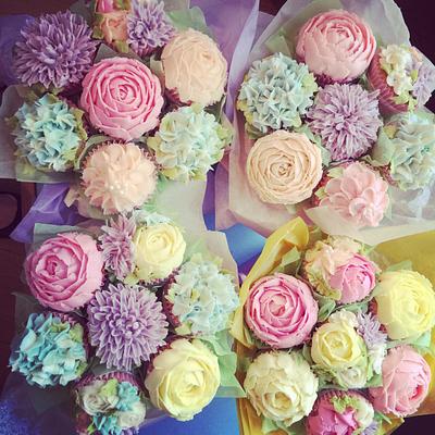 Cupcake Bouquets - Cake by Karen Bryant