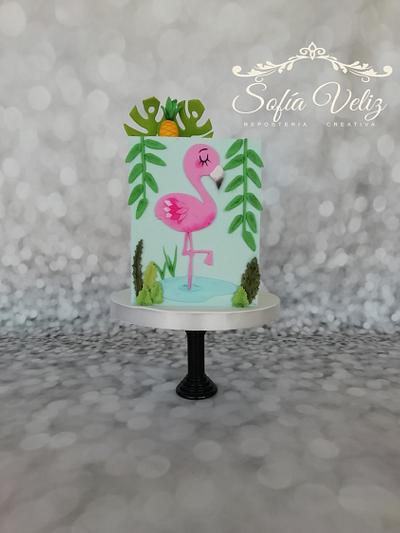 Flamingo - Cake by Sofia veliz