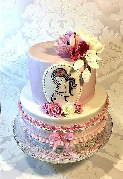  Expecting  a girl - Cake by Frufi