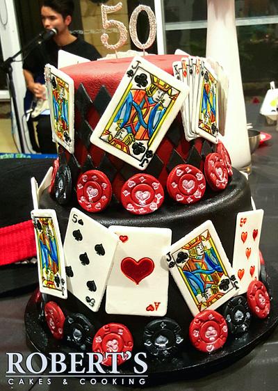 Casino themed 50th cake - Cake by Robert Harwood