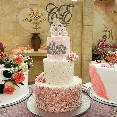 Pink&white cake - Cake by mimma