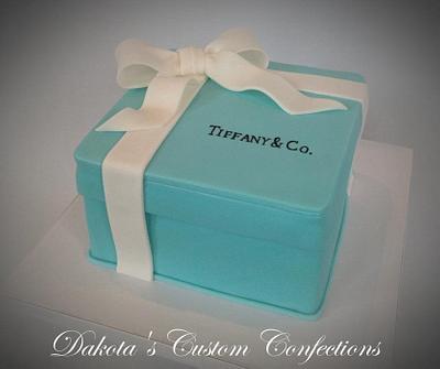 Tiffany Box Cake - Cake by Dakota's Custom Confections