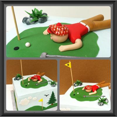 Golf Themed Birthday - Cake by colie