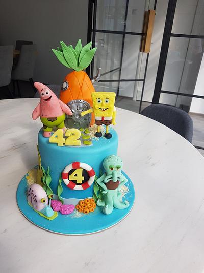 spongeBooob  - Cake by Malic Alice