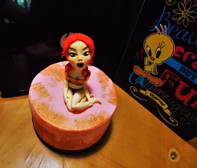 Redhair lady love!! - Cake by Joanna Vlachou