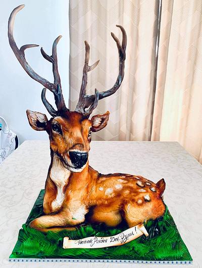 Fallow deer - Cake by Tanya Shengarova