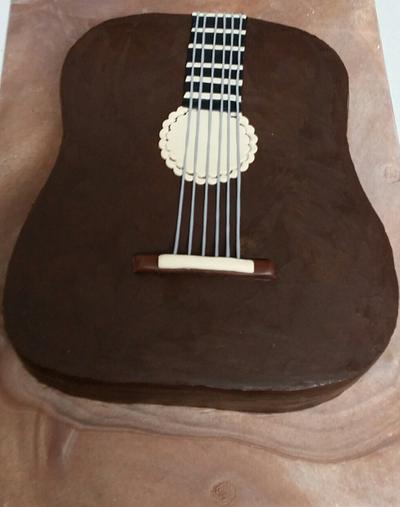 guitar cake - Cake by Dulce Victoria