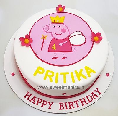 Peppa Pig fairy cake - Cake by Sweet Mantra Homemade Customized Cakes Pune
